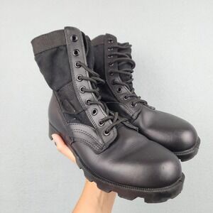 Rothco Boots Mens Size 6R Black Leather Combat Tactical Military Work Lace Up